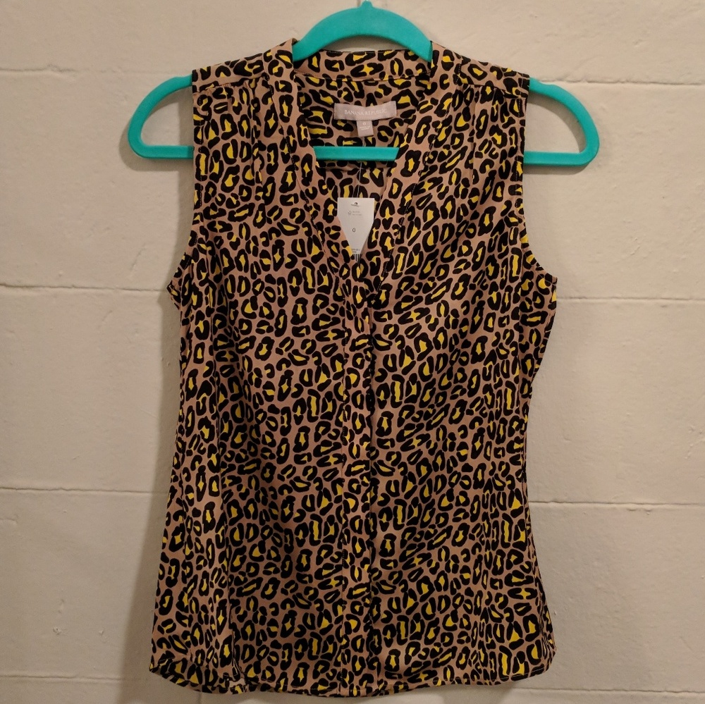 NWT Banana Republic Leopard Camisole Tank